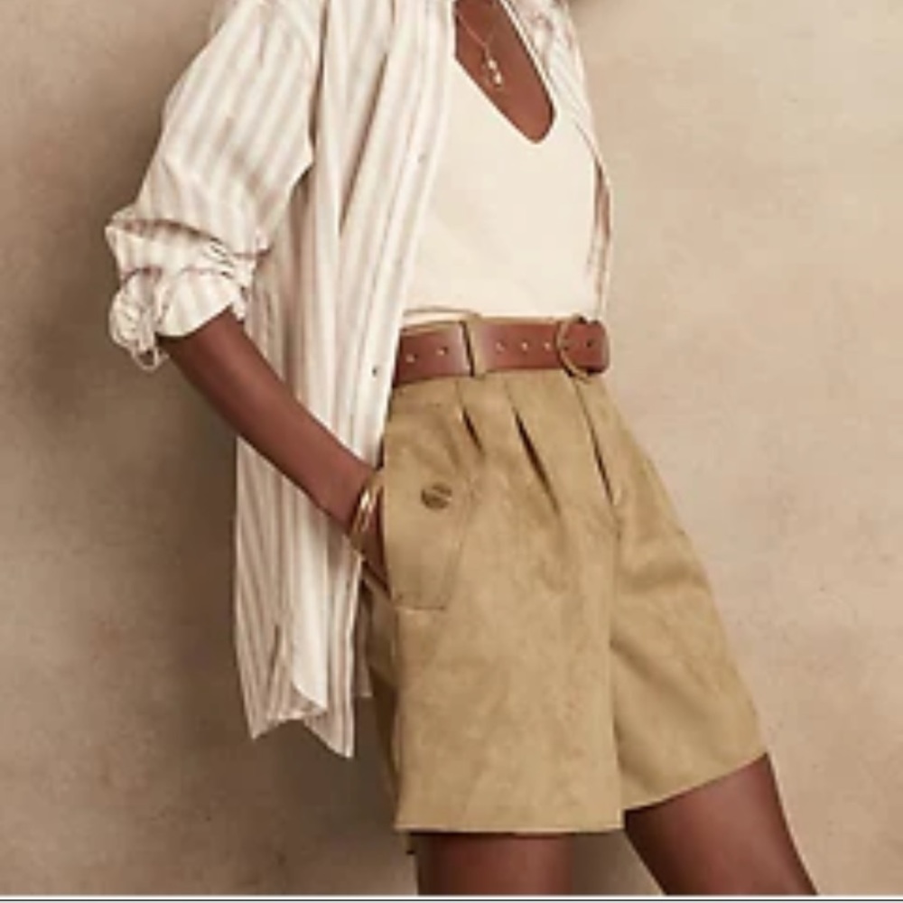 Faux suede banana republic shorts
